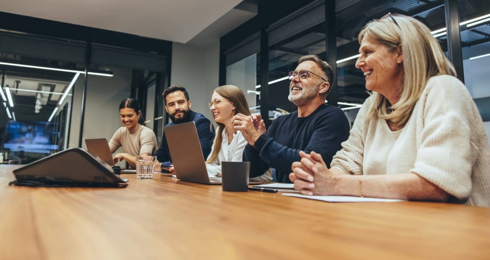 Evidence-Based Leadership executive team meeting with lively discussion. CREDIT: https://www.istockphoto.com/portfolio/jacoblund