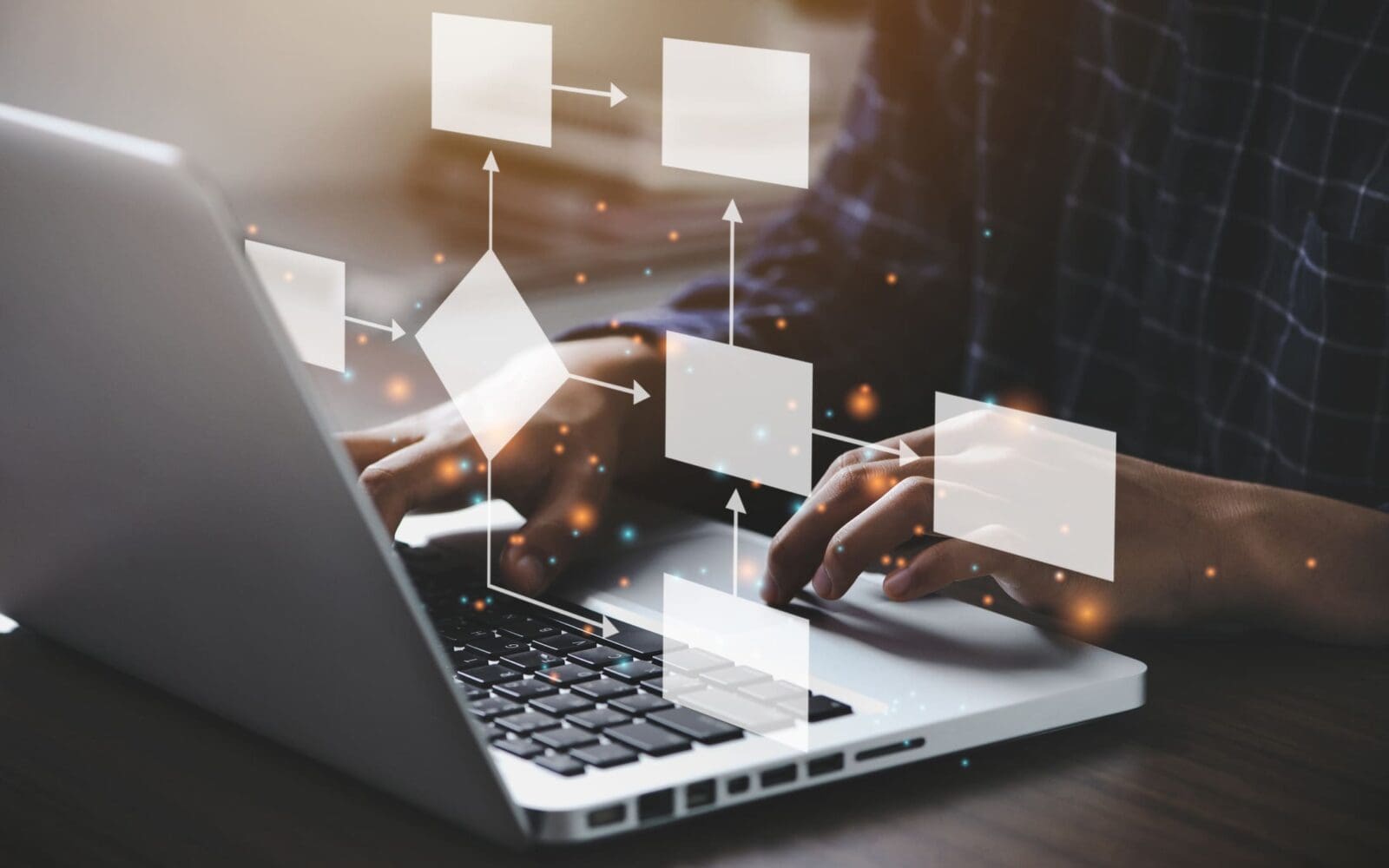 Businessman using a computer to update the strategy process with a better measurement approach. Credit: https://www.istockphoto.com/portfolio/KhanchitKhirisutchalual?mediatype=photography