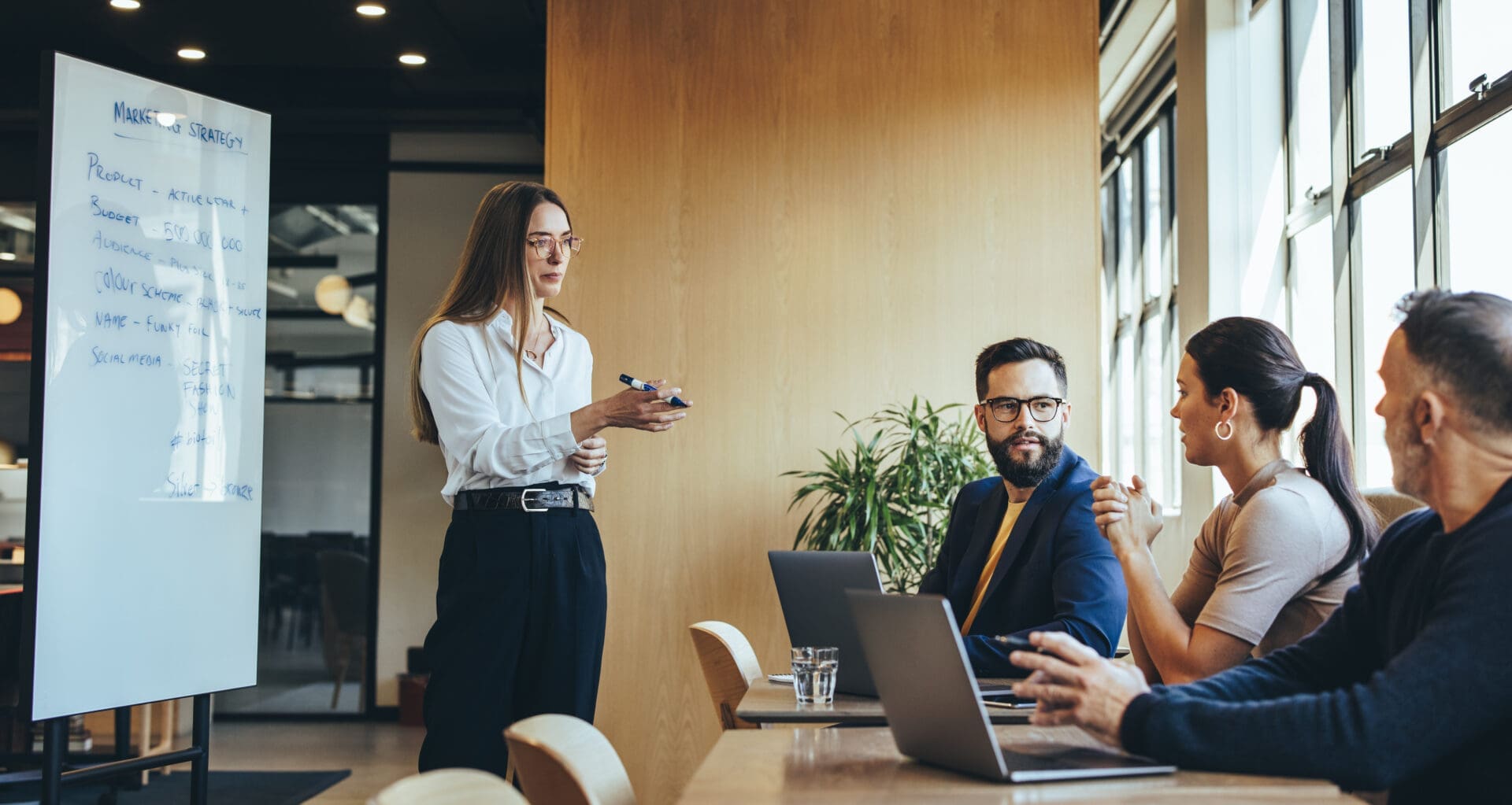 An Evidence-Based Leadership team working on their strategy. CREDIT: https://www.istockphoto.com/portfolio/jacoblund